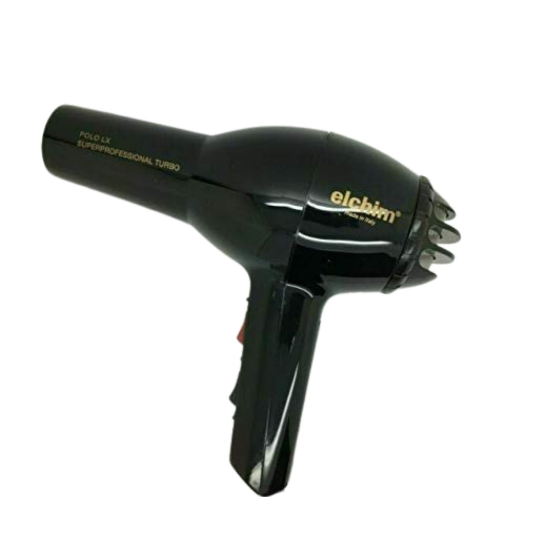 Elchim Polo LX Super Professional Turbo Hair Dryer - Black