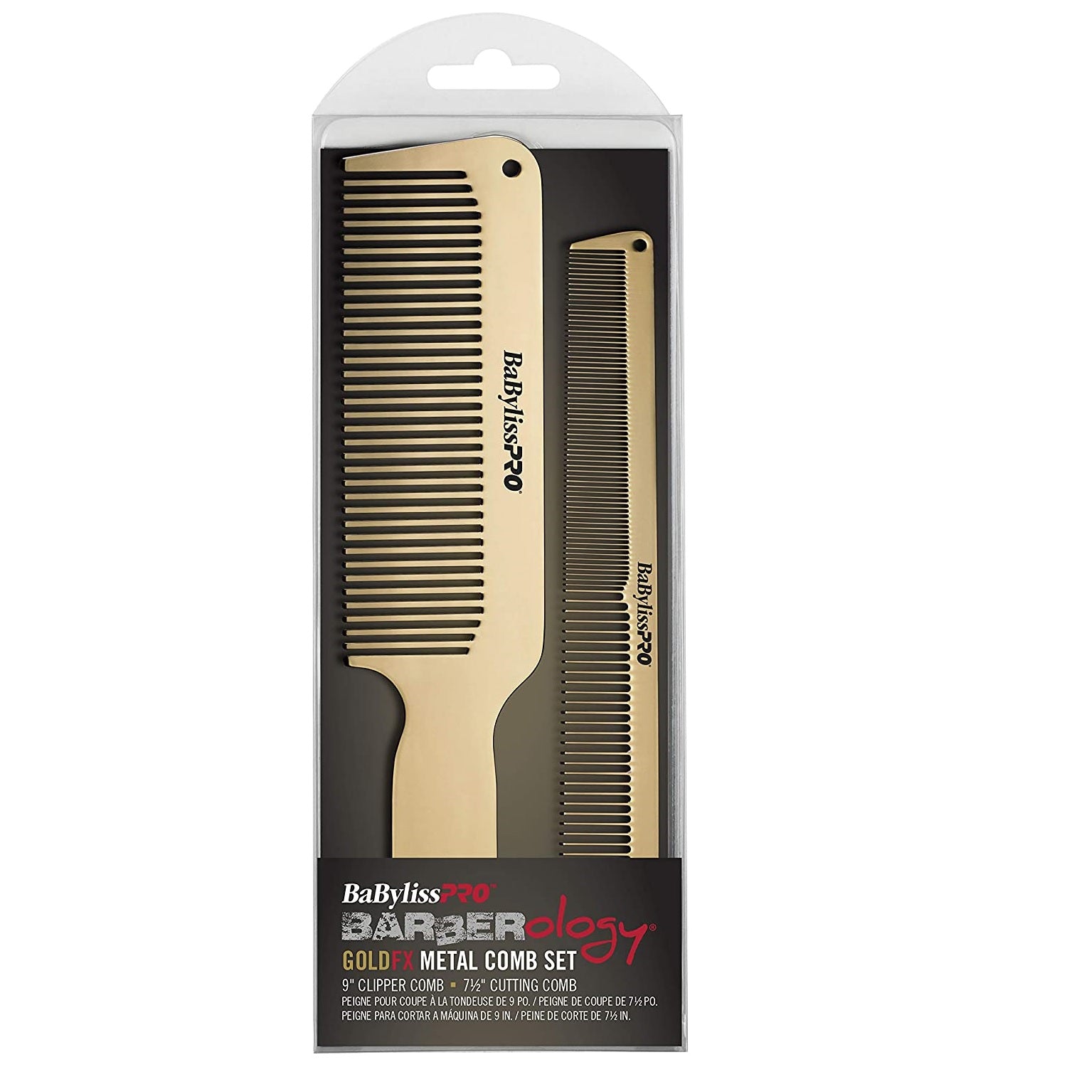 BaBylissPRO Barberology GoldFX Metal Comb Set