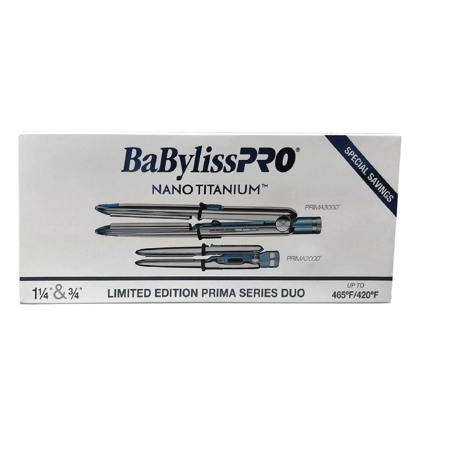 BaBylissPRO Nano Titanium Prima 3000 & Prima 2000 Iron Combo