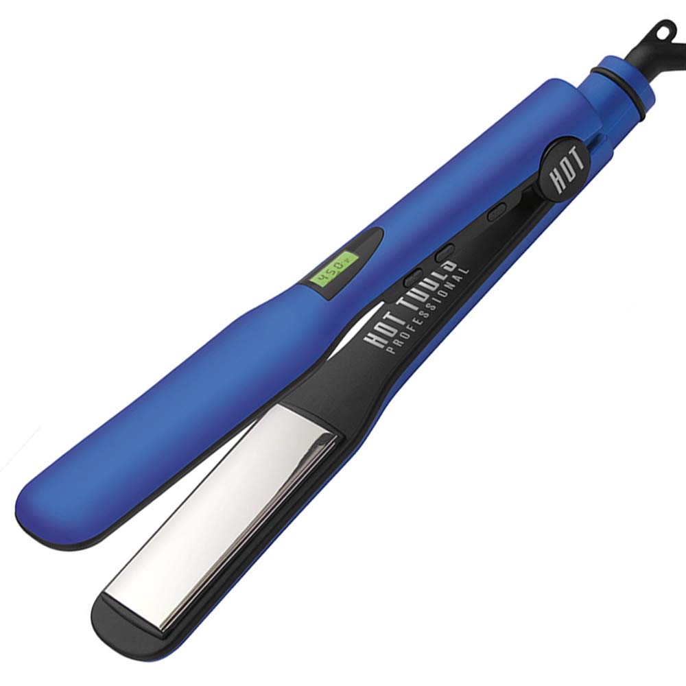 Hot Tools Radiant Blue XL Digital Salon Flat Iron 1"