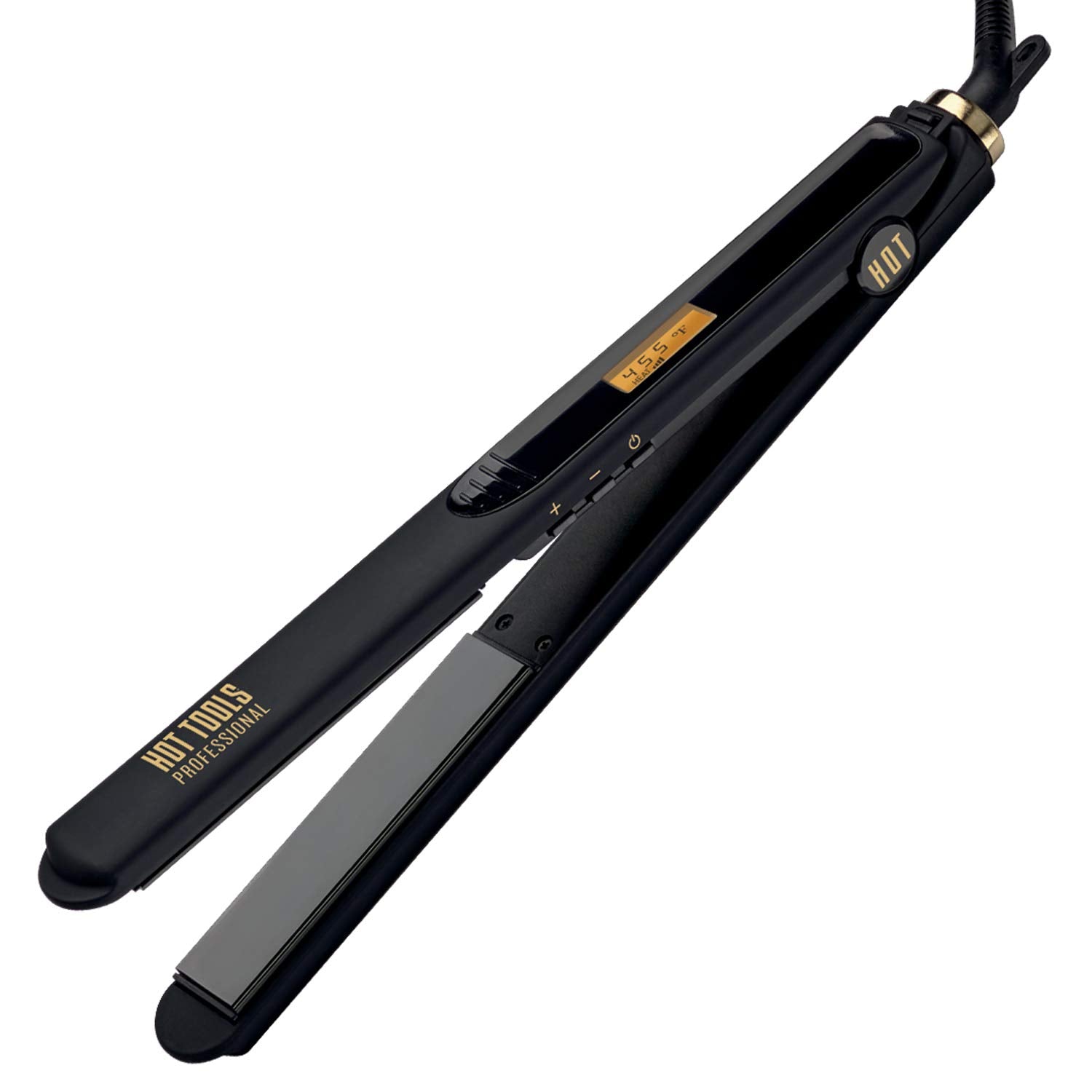 Hot Tools Black Gold Ionic Digital Salon Flat Iron 1"