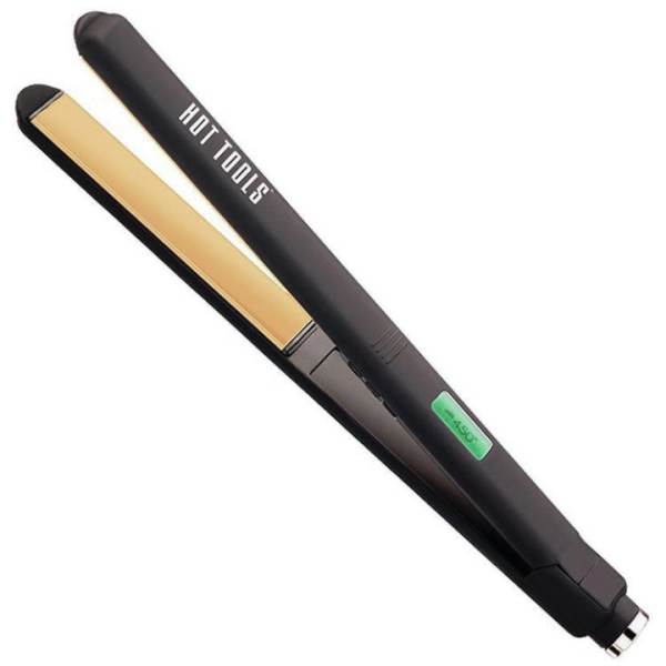 Hot Tools Nano Ceramic Salon Flat Iron with Extra-Long 1"