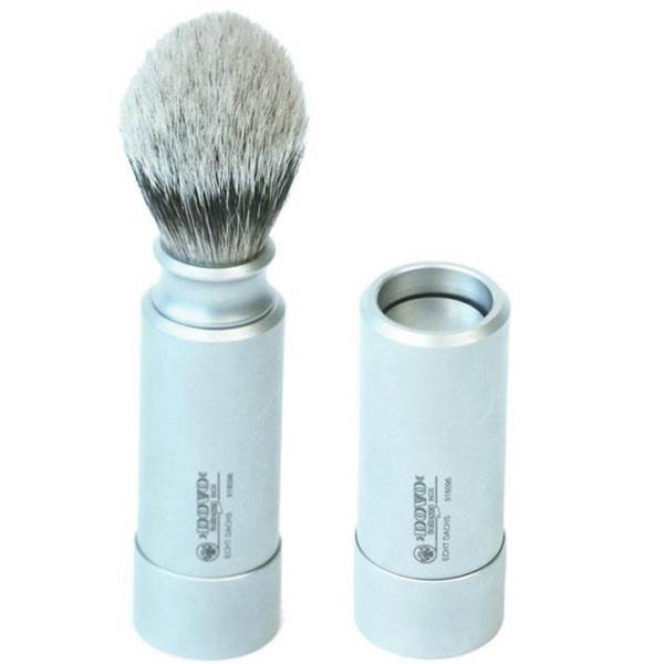 Dovo Stainless Frosted & Badger Hair Shaving Brush