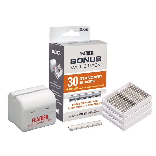 Feather Standard Blades Bonus Value Pack, 30 Count