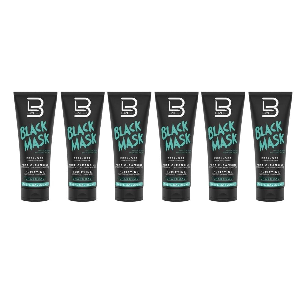 L3VEL3 Black Facial Mask 8.45 oz - Multipack