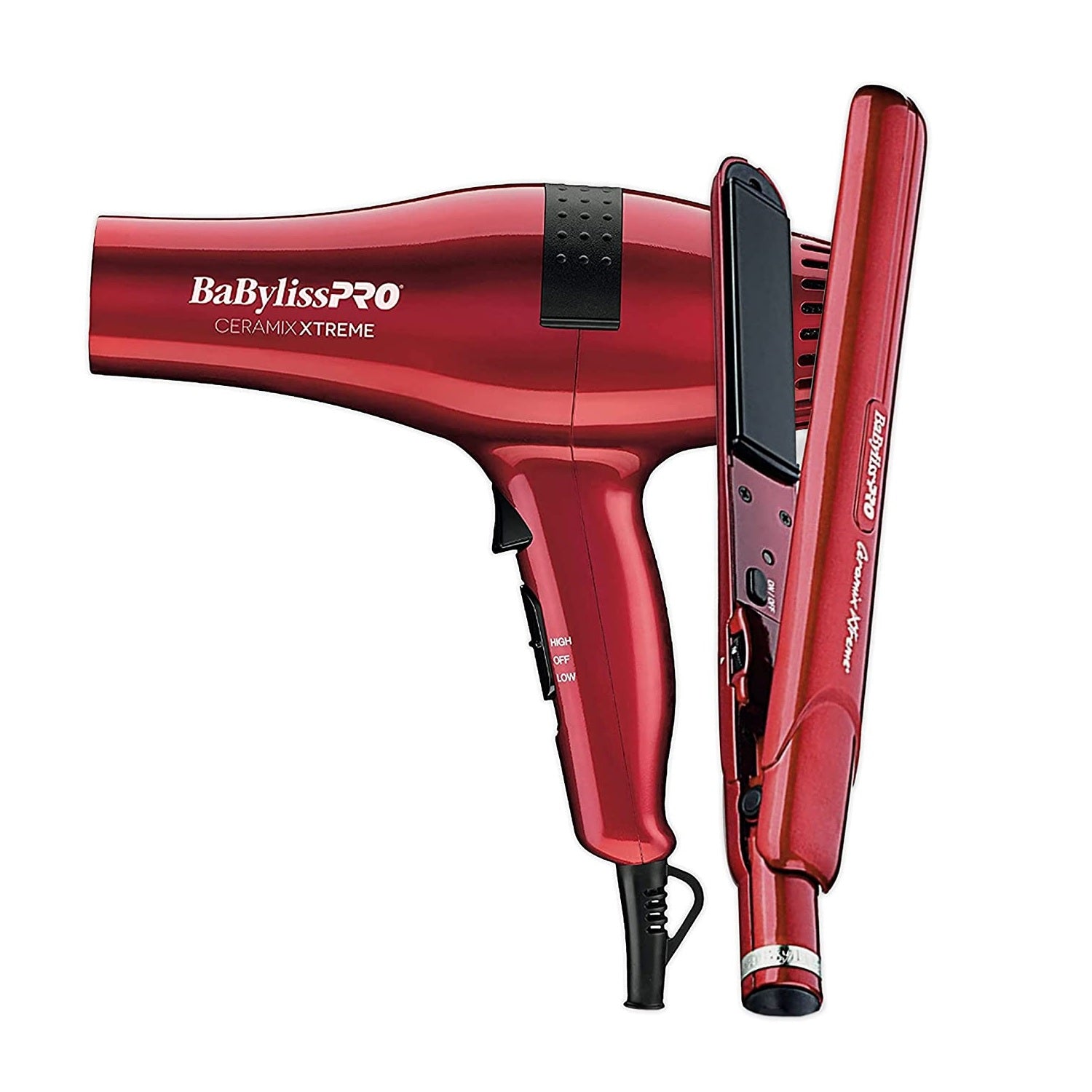 BaBylissPRO Ceramix Xtreme Flat Iron 1" & Hair Dryer