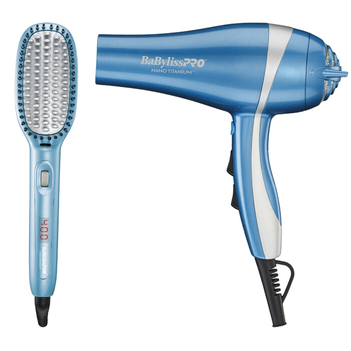 BaBylissPRO 2000 Watt Nano Titanium Dryer & Ionic Thermal Paddle Brush