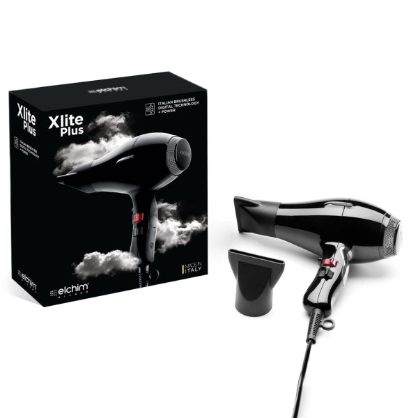 Elchim Xlite Plus Hair Dryer - Black