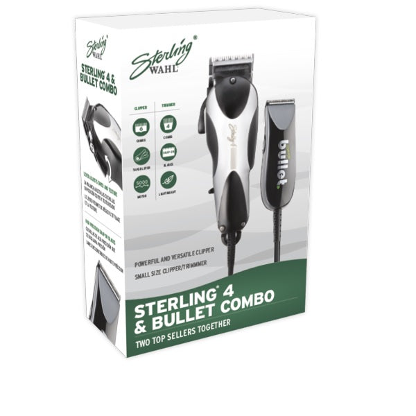 Wahl Sterling 4 Clipper with Sterling Bullet Trimmer Combo