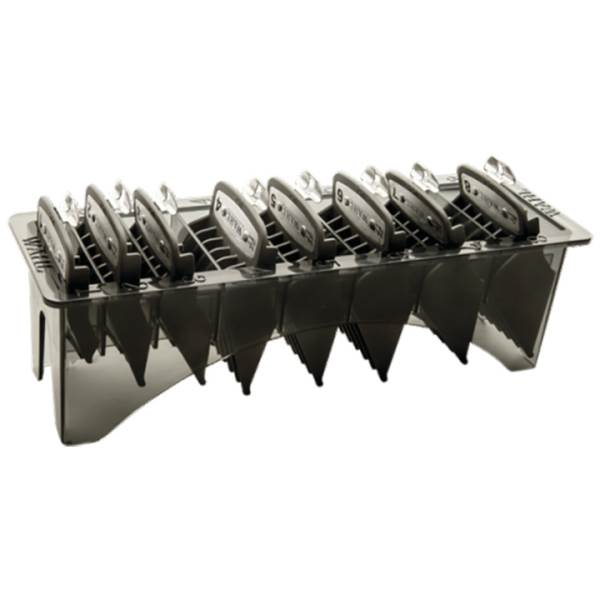 Wahl Premium Cutting Guide Combs - #1-#8 Guides with Organizer