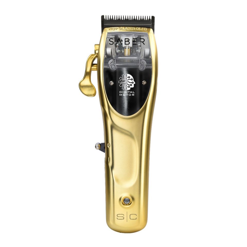 StyleCraft Saber Cordless Digital Brushless Motor Metal Clipper - Gold