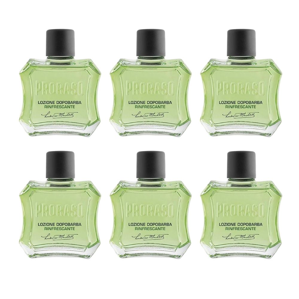 Proraso After Shave Lotion Refreshing - Green 3.4 oz - 6 Pack