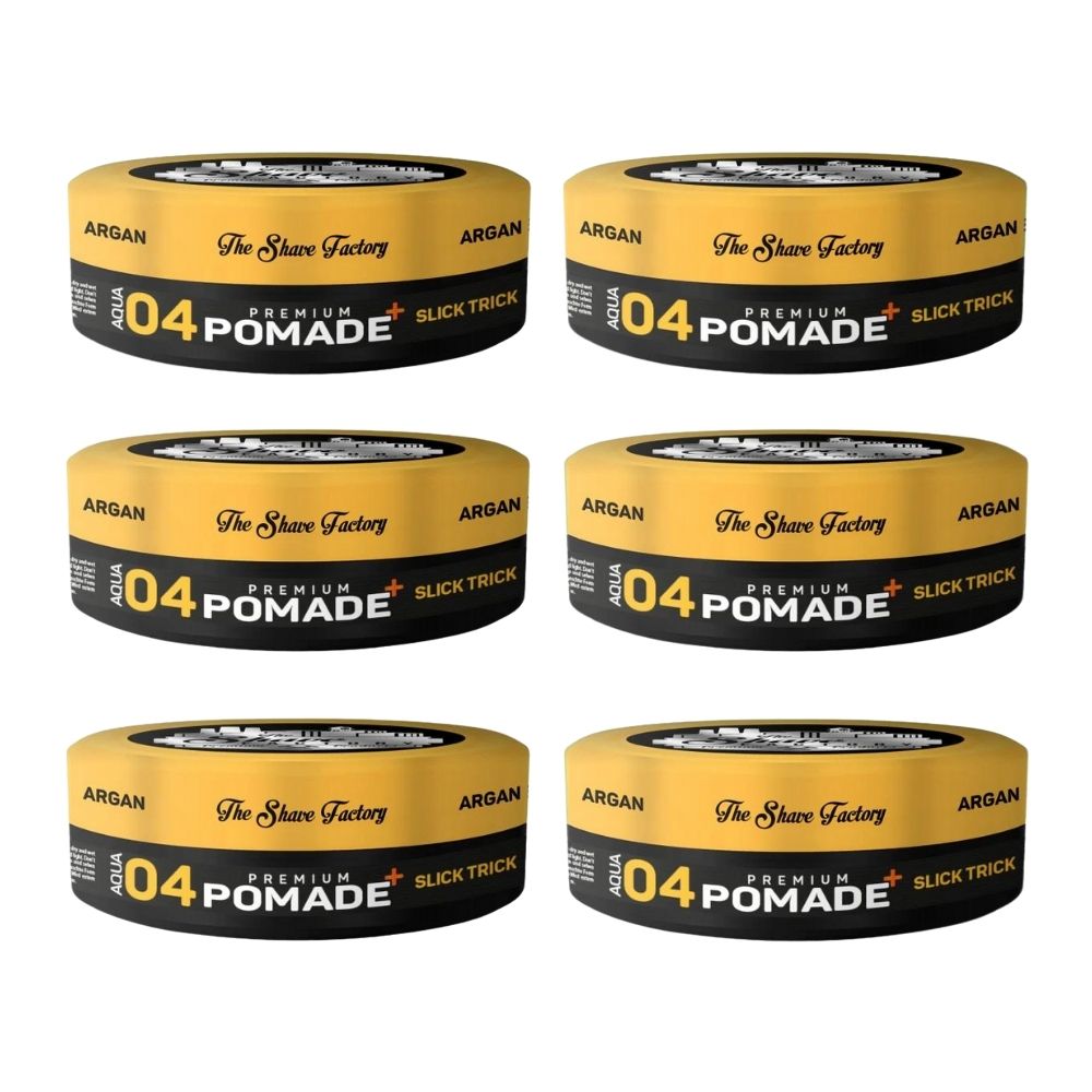 The Shave Factory Premium Pomade 04 Slick Trick 5.07 oz - 6 Pack