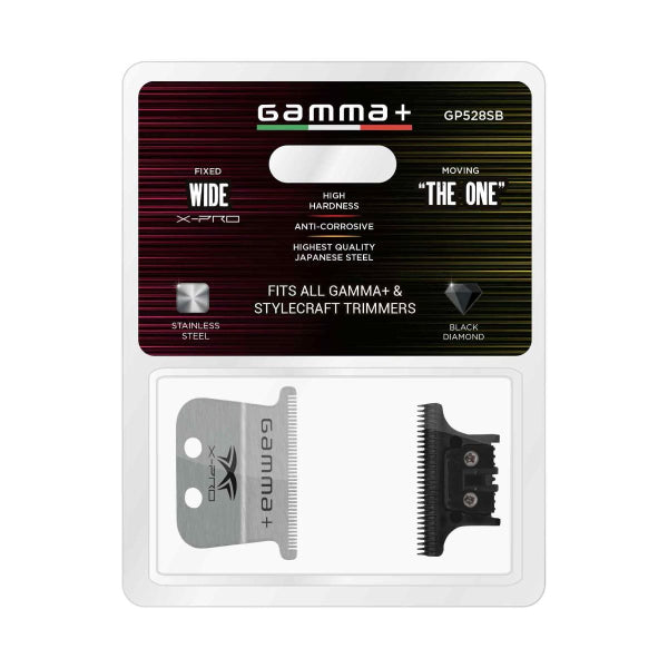 Gamma X-Pro Wide Stainless Steel With Black Diamond Carbon DLC Blades