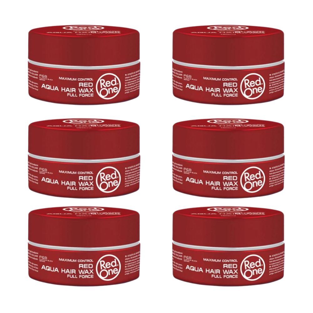 Red One Aqua Hair Wax Red 5 oz - 6 Pack