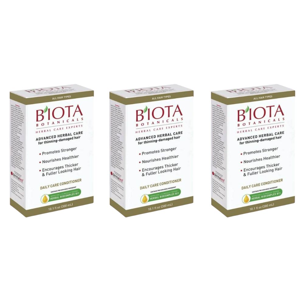 Biota Botanicals Advanced Herbal Care Conditioner for Thinning - Damaged Hair 10.1 oz - 3 Pack