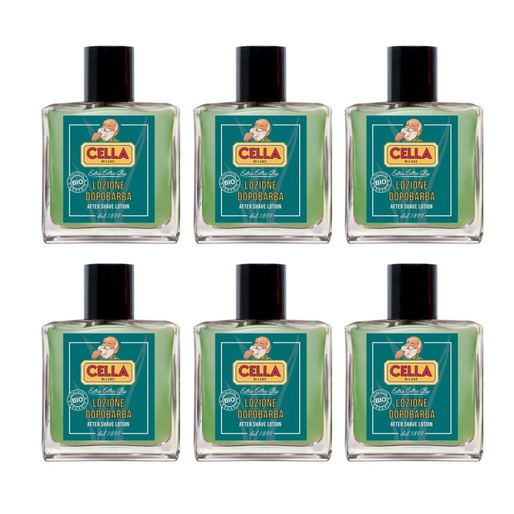 Cella Organic Aloe Vera After Shave Lotion 3.4 oz - 6 Pack