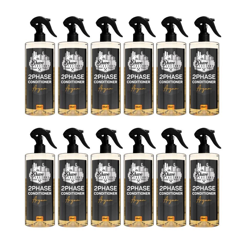 The Shave Factory 2 Phase Argan Beard & Hair Conditioner 16.9 oz - Multipack