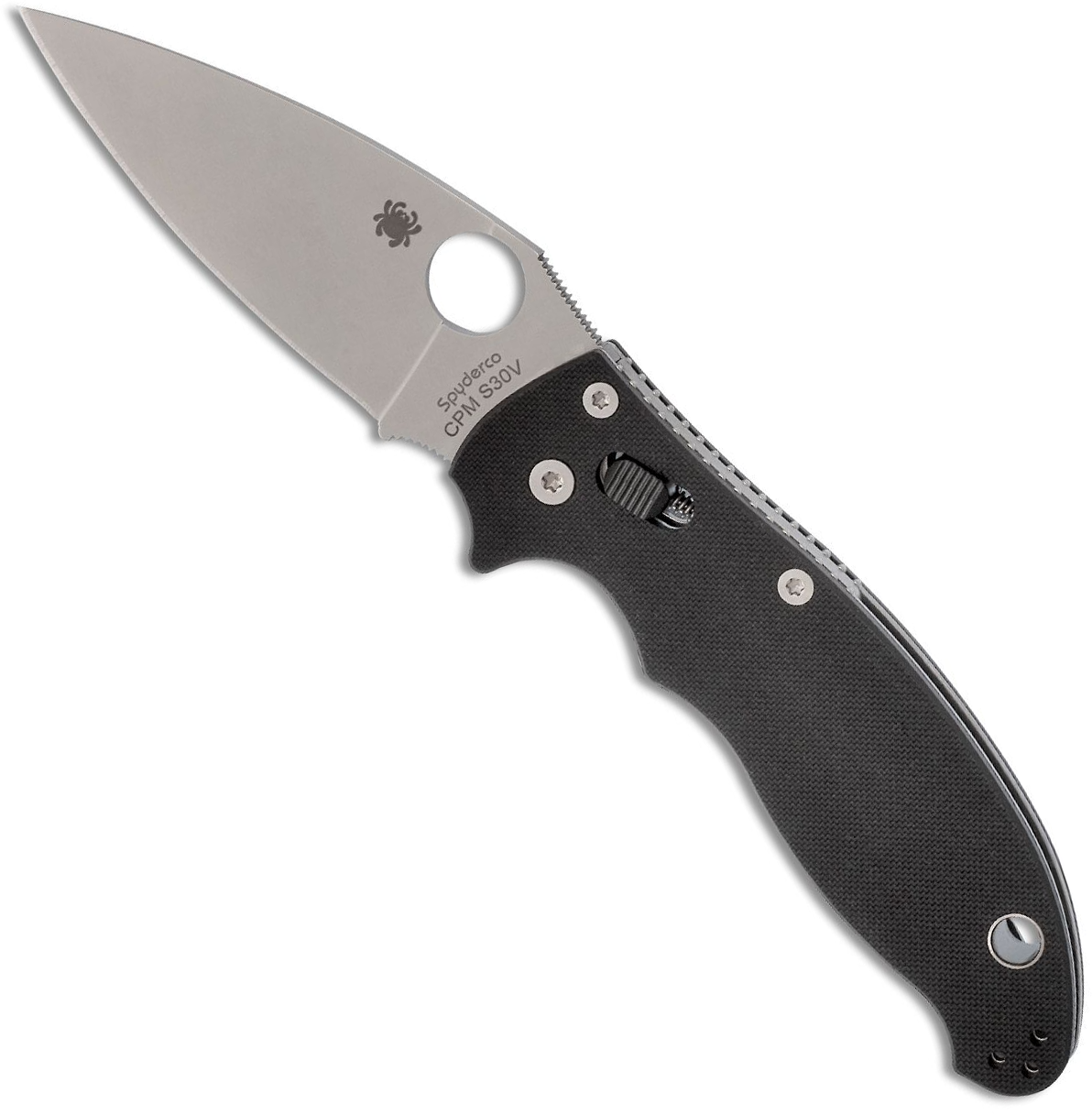 Spyderco Manix 2 Black C101GP2 Pocket Knife