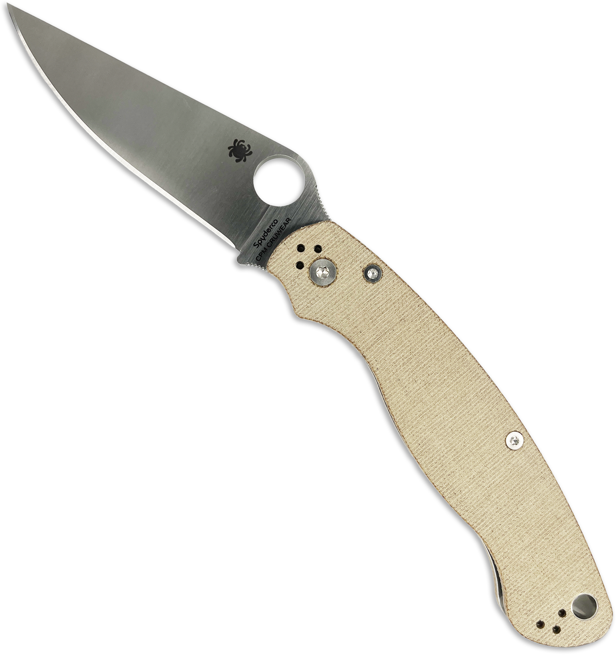 Spyderco Military 2 Brown Micarta CPM-Cru-Wear C36MPCW2 Pocket Knife