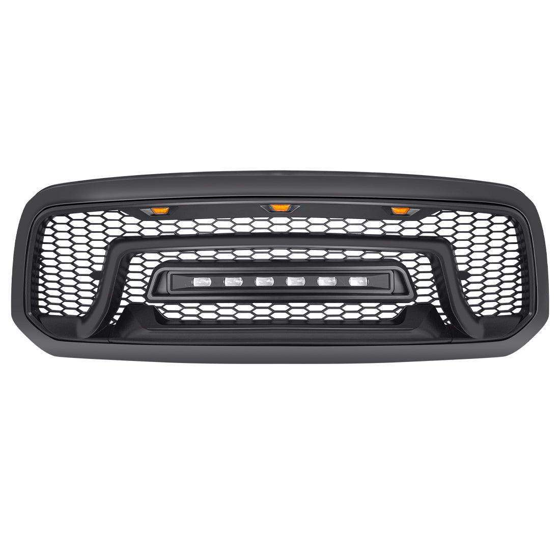 Armor Grille w/Off-Road Lights For 2013-2018 Dodge Ram 1500