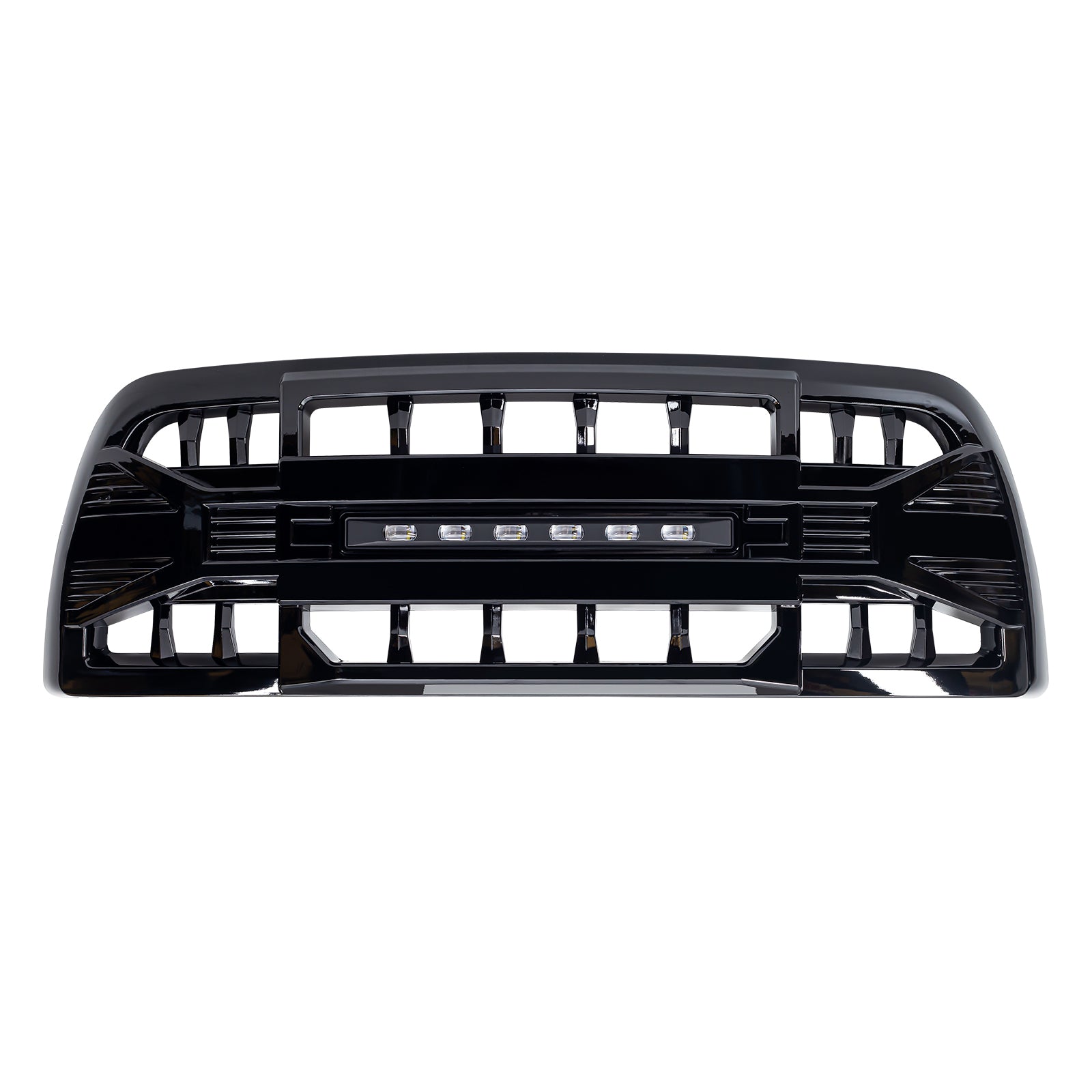 Armor Grille W/Off-Road Lights-Glossy Black For 2013-2018 Dodge Ram 2500/3500