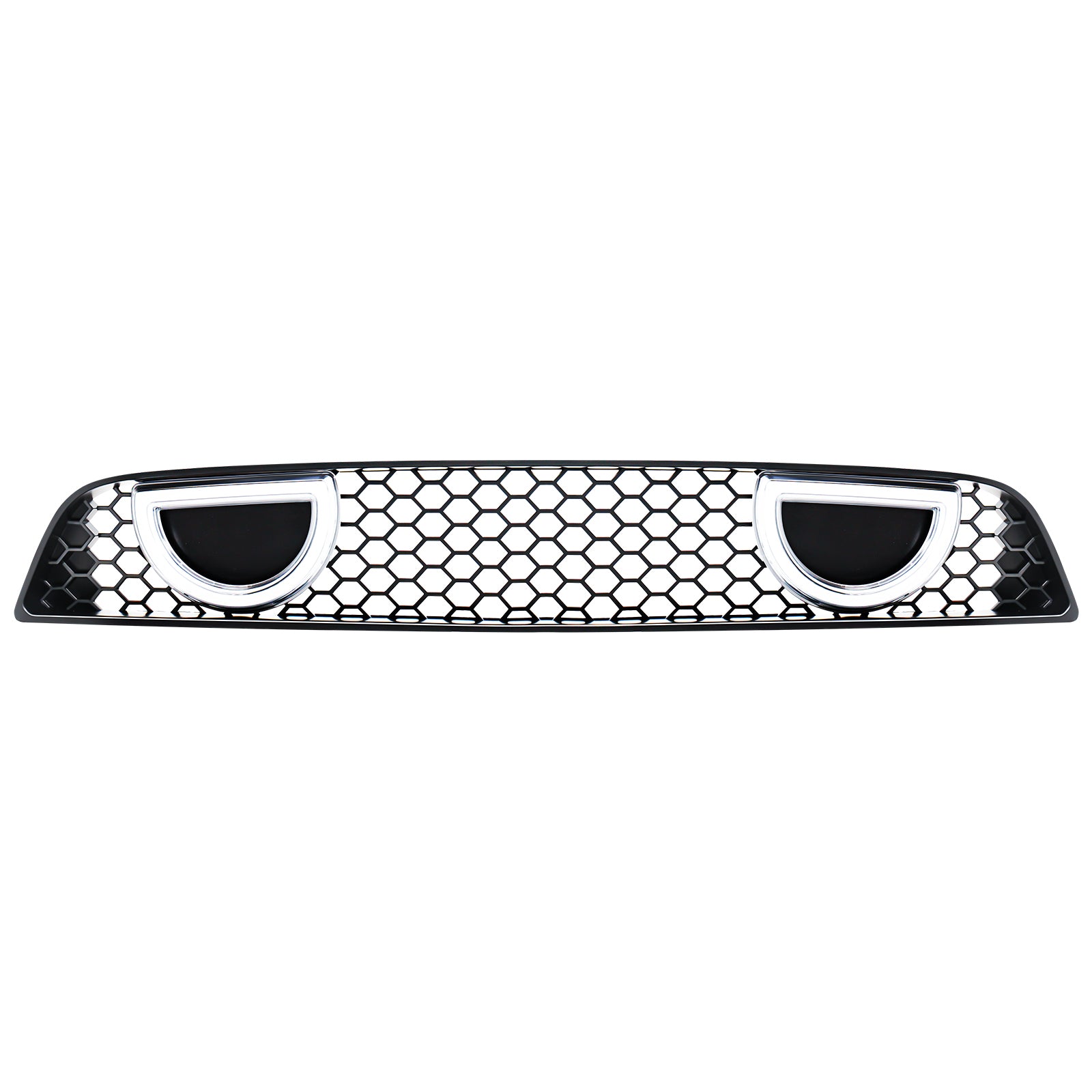 Boss 302 Style Grille W/DRL and Turn Signal & Fog Light Deletes - Matte Black for 2013-2014 Ford Mustang