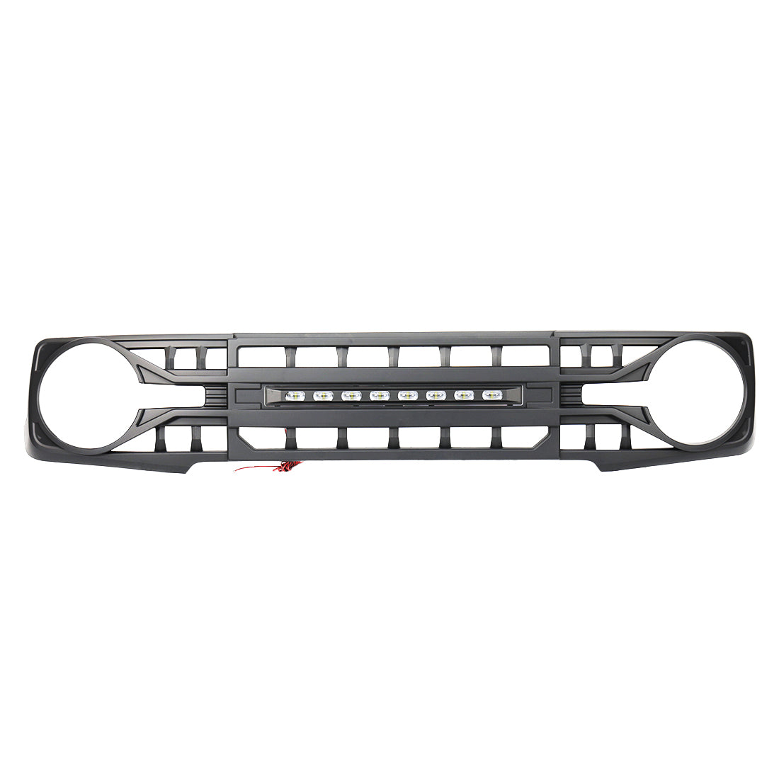 Armor Grille W/ Off-Road Lights-Matte Black For 2021-2024 Ford Bronco