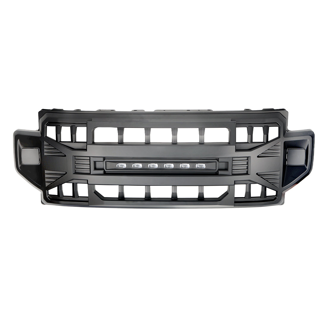 Armor Grille W/Off-Road Lights - Matte Black For 2020-2022 Ford F250/350