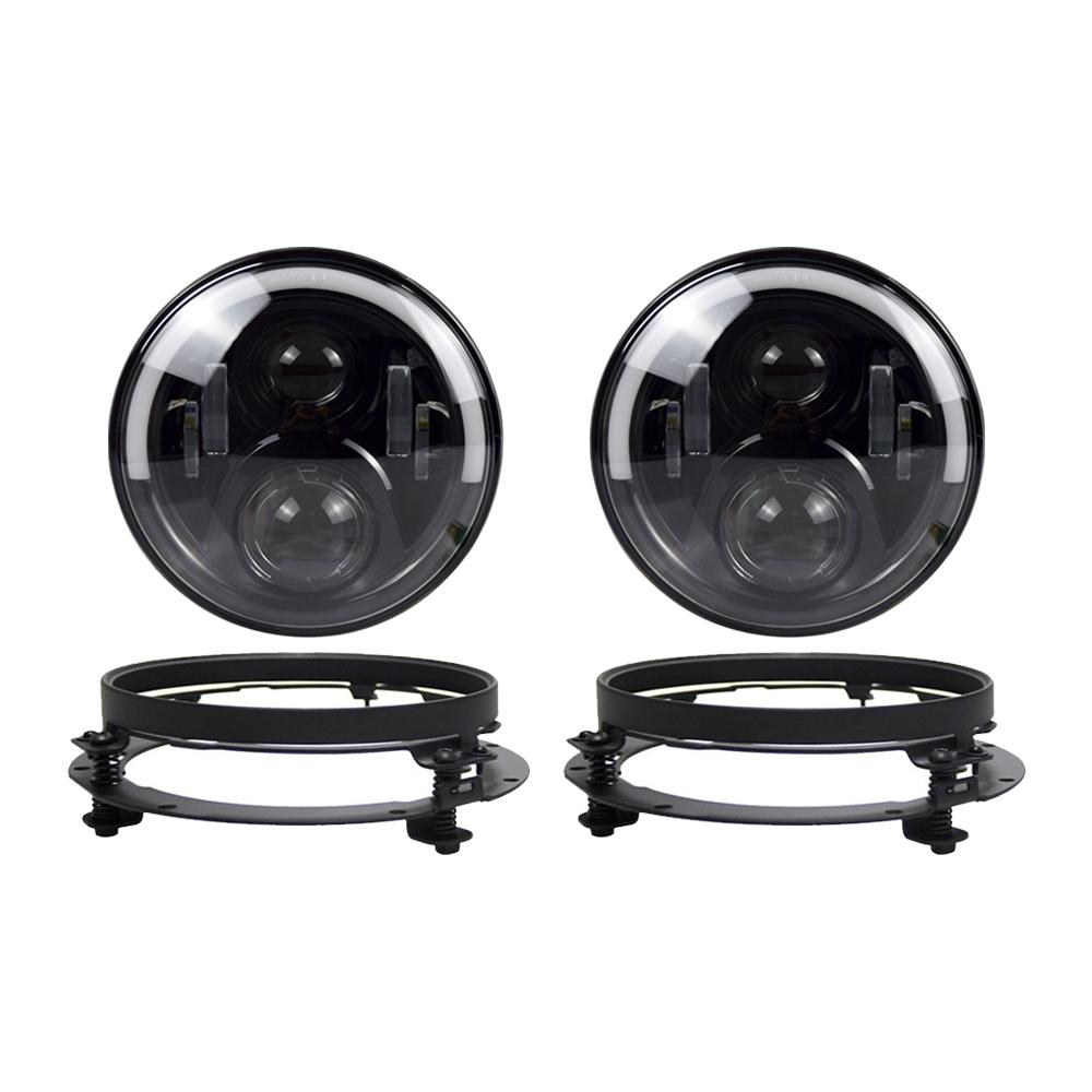 7 Inch Half Halo LED Headlights for 18-21 Wrangler JL & Gladiator JT