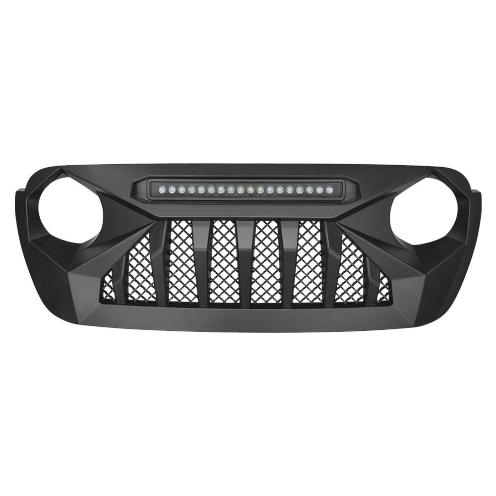 Demon Grille w/ LED Off-Road Lights for 18-21 Wrangler JL & Gladiator JT w/o TrailCam