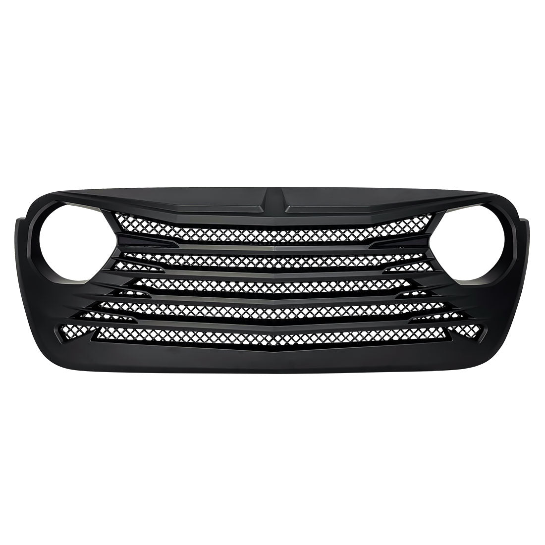 Tomahawk Grille - Matte Black for 18-23 Jeep Wrangler JL & Gladiator JT w/o TrailCam