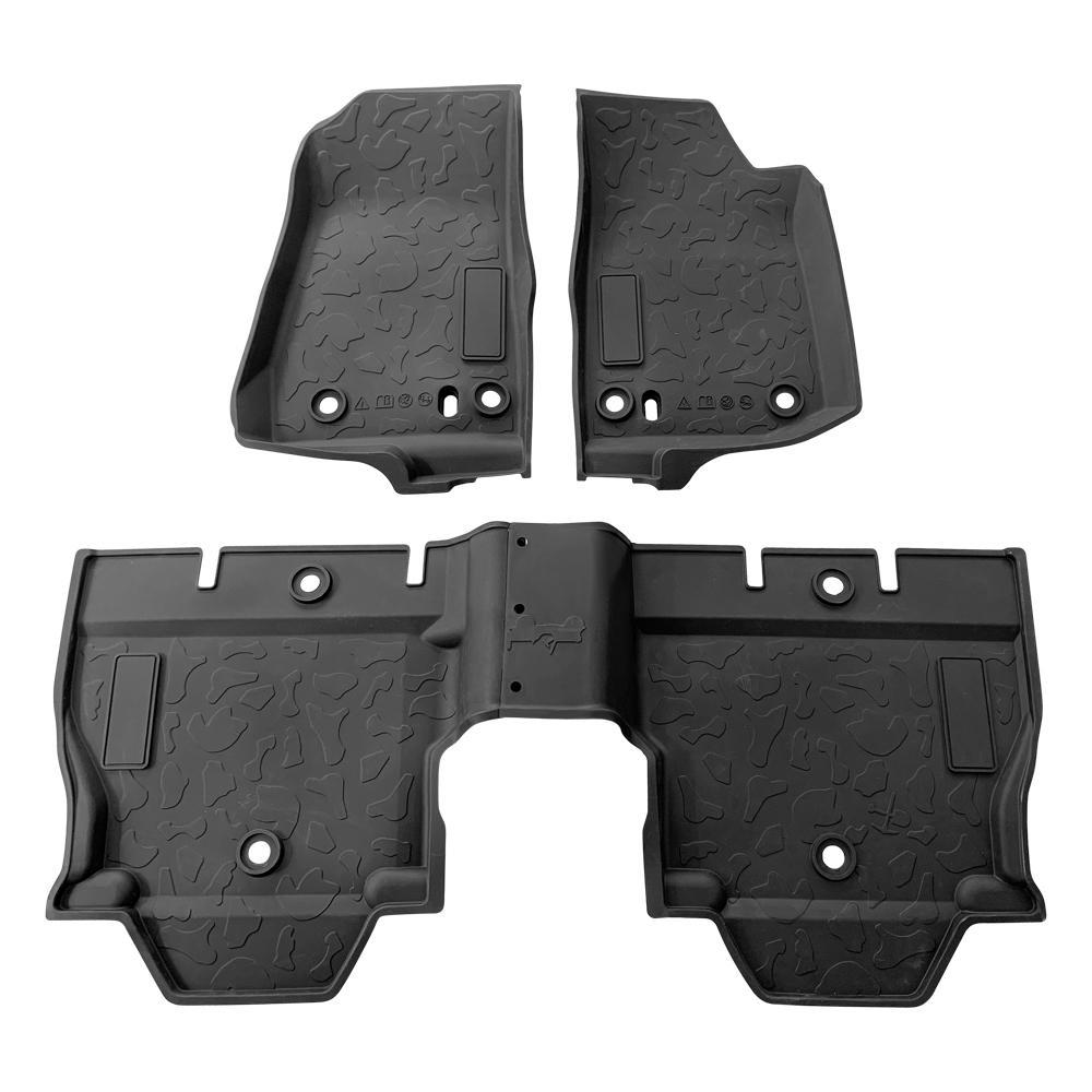 Floor Mats - 4 Door for 18-22 Jeep Wrangler JL & Gladiator JT