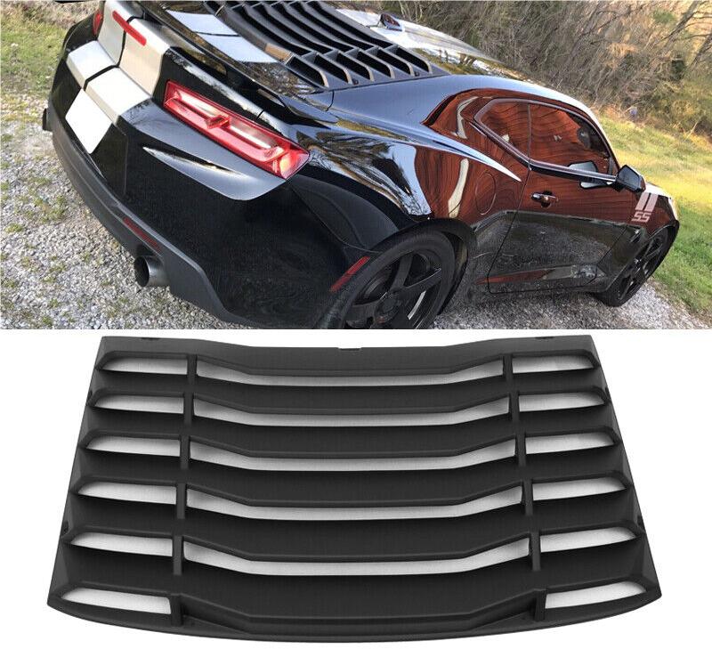 Rear Window Louver-Matte Black for 16-23 Chevrolet Camaro