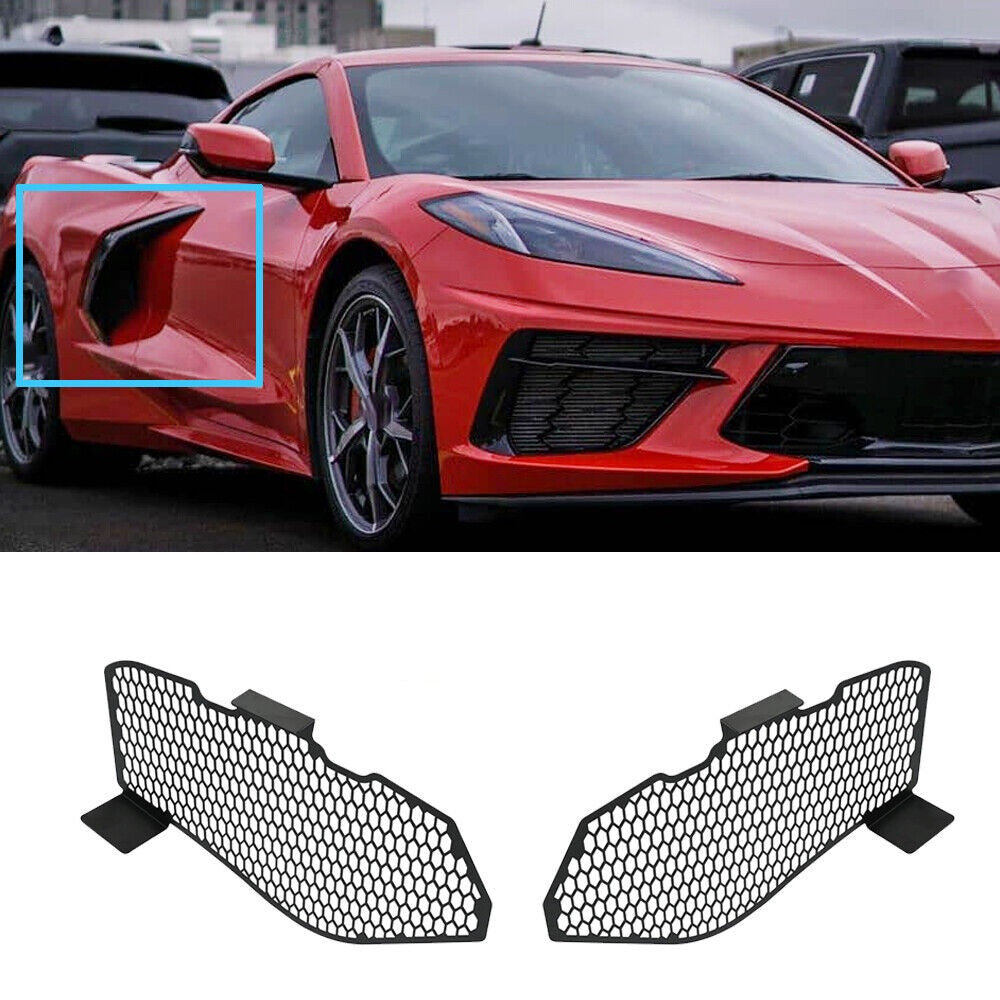 Side Intake Mesh Grille Insert Guard for 2020-2023 Corvette