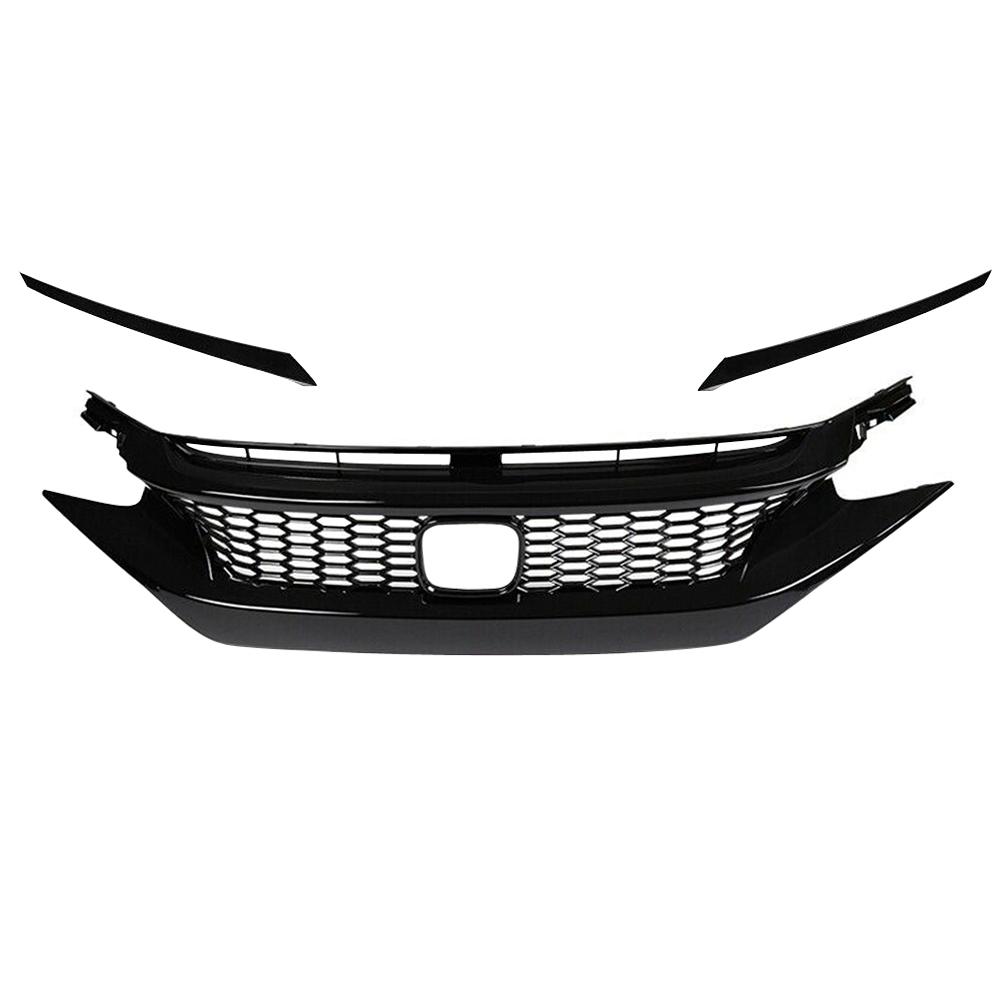 Honeycomb Type Grille for 16-18 Honda Civic Sedan/Hatchback