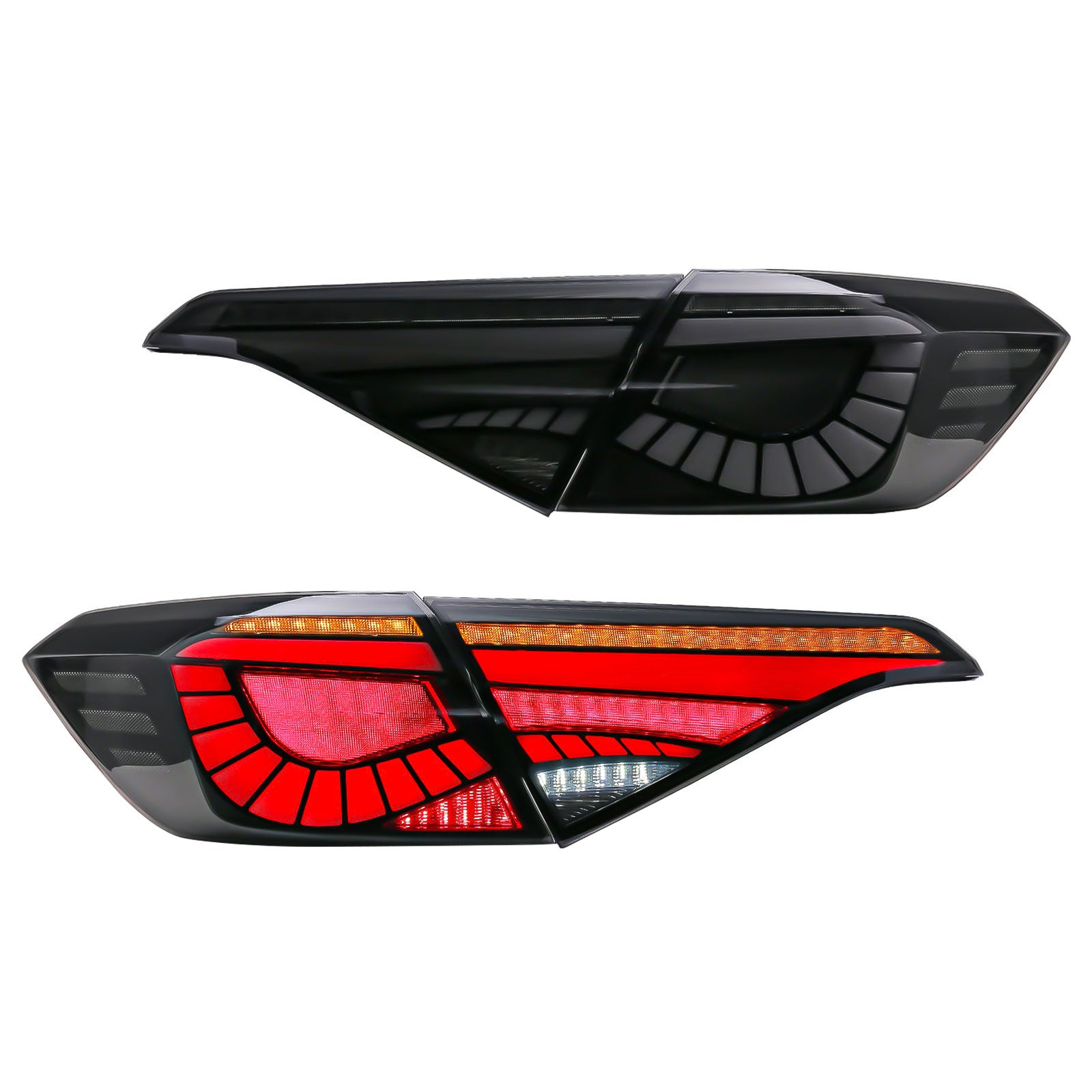 Smoked Sequential LED Tail Lights for 2022-2023 11th Honda Civic Sedan