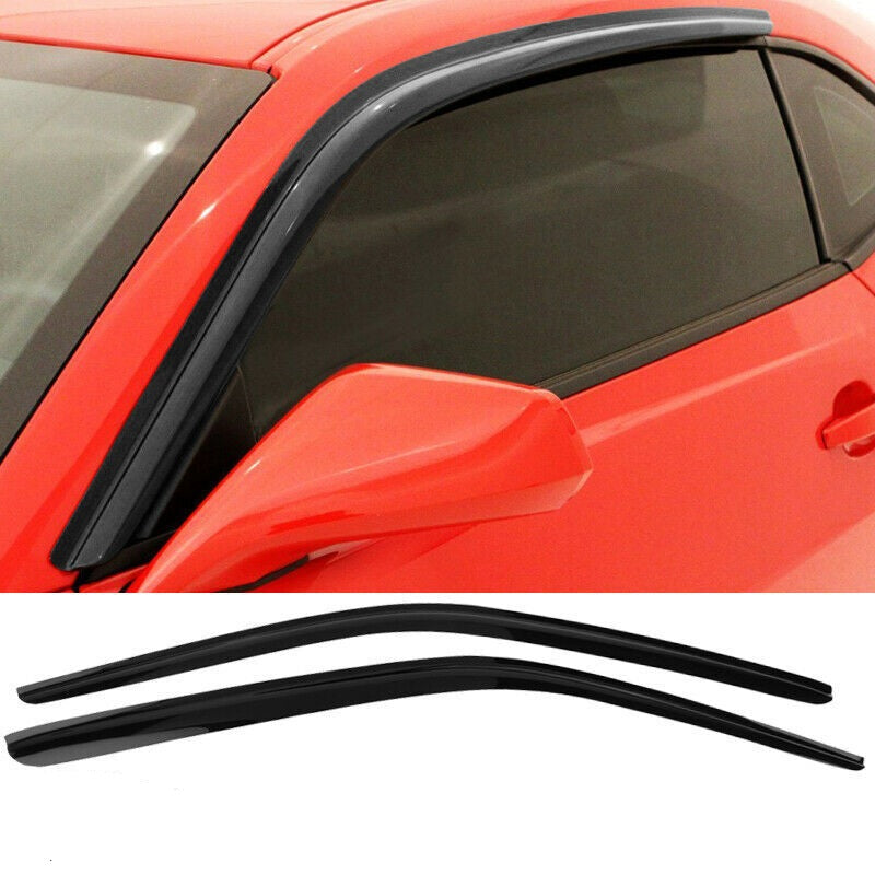 Smoke Tinted Window Visors for 2008-2023 Dodge Challenger