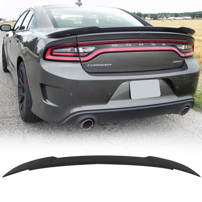 Hellcat Style Rear Trunk Spoiler Wing-Matte Black for 2015-2023 Dodge Charger