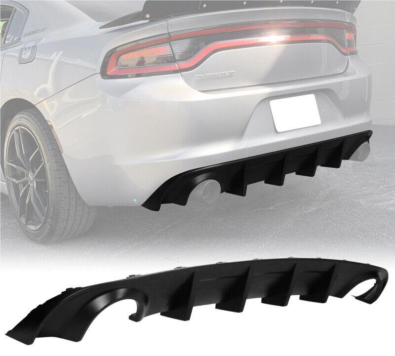 SXT Rear Bumper Lip Diffuser-Matte Black for 2015-2023 Dodge Charger