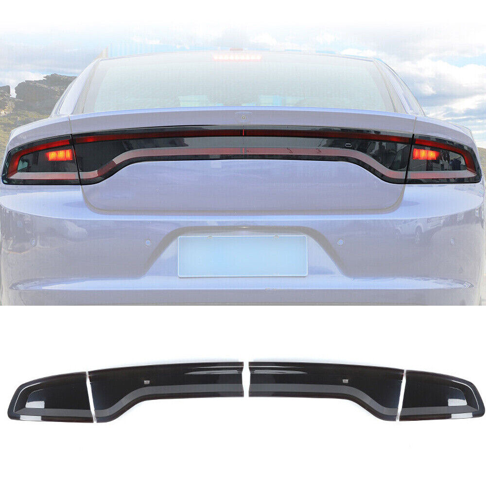 Smoked Rear Tail Light Covers for 2015-2023 Dodge Charger