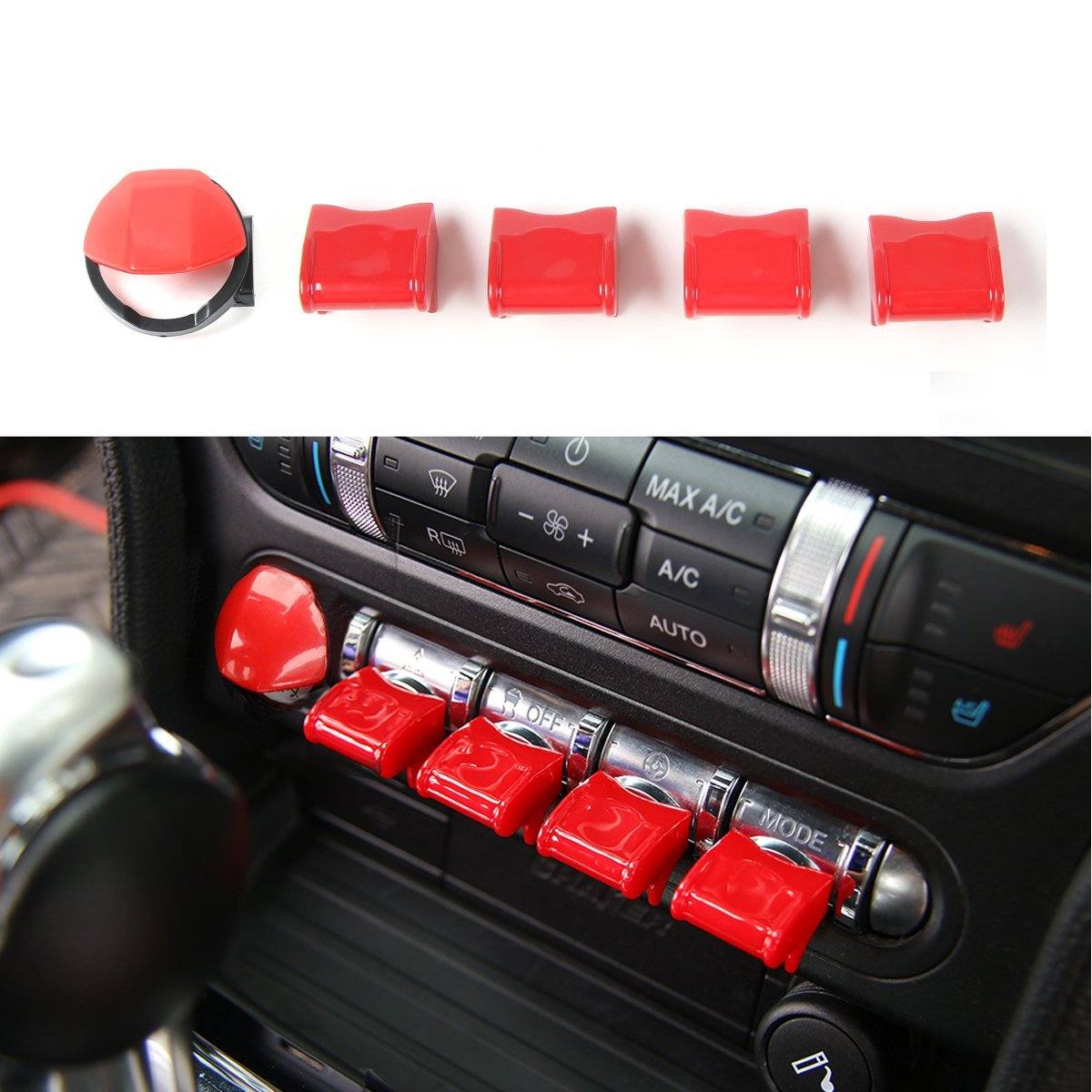 Red Dashboard Engine Start/Stop Button for 2015 - 2017 Ford Mustangs