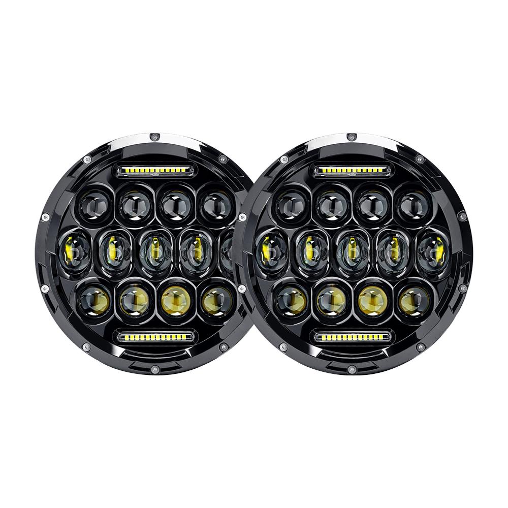 Honeycomb LED Headlights for 97-18 Jeep Wrangler TJ/ JK