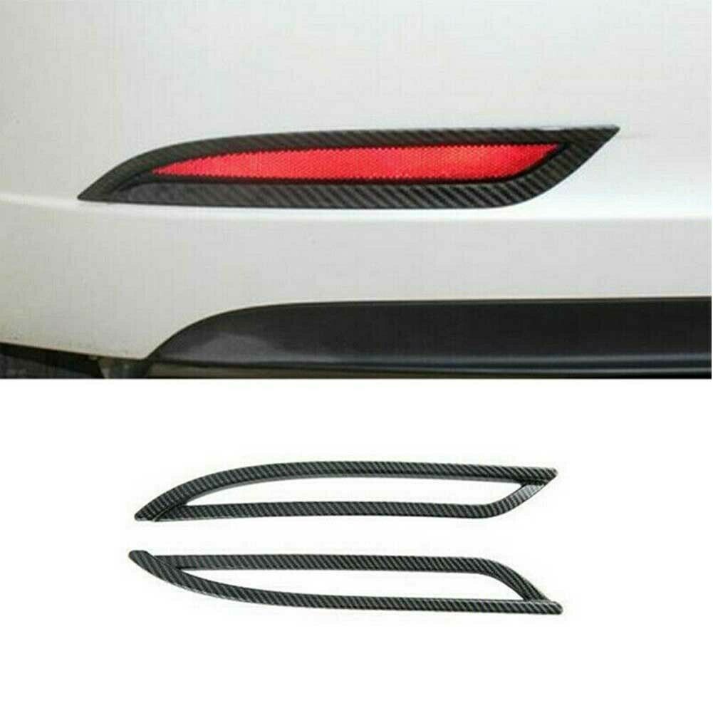 Carbon Fiber Rear Fog Light Cover Trim For Tesla Model 3 2019-2022 UE