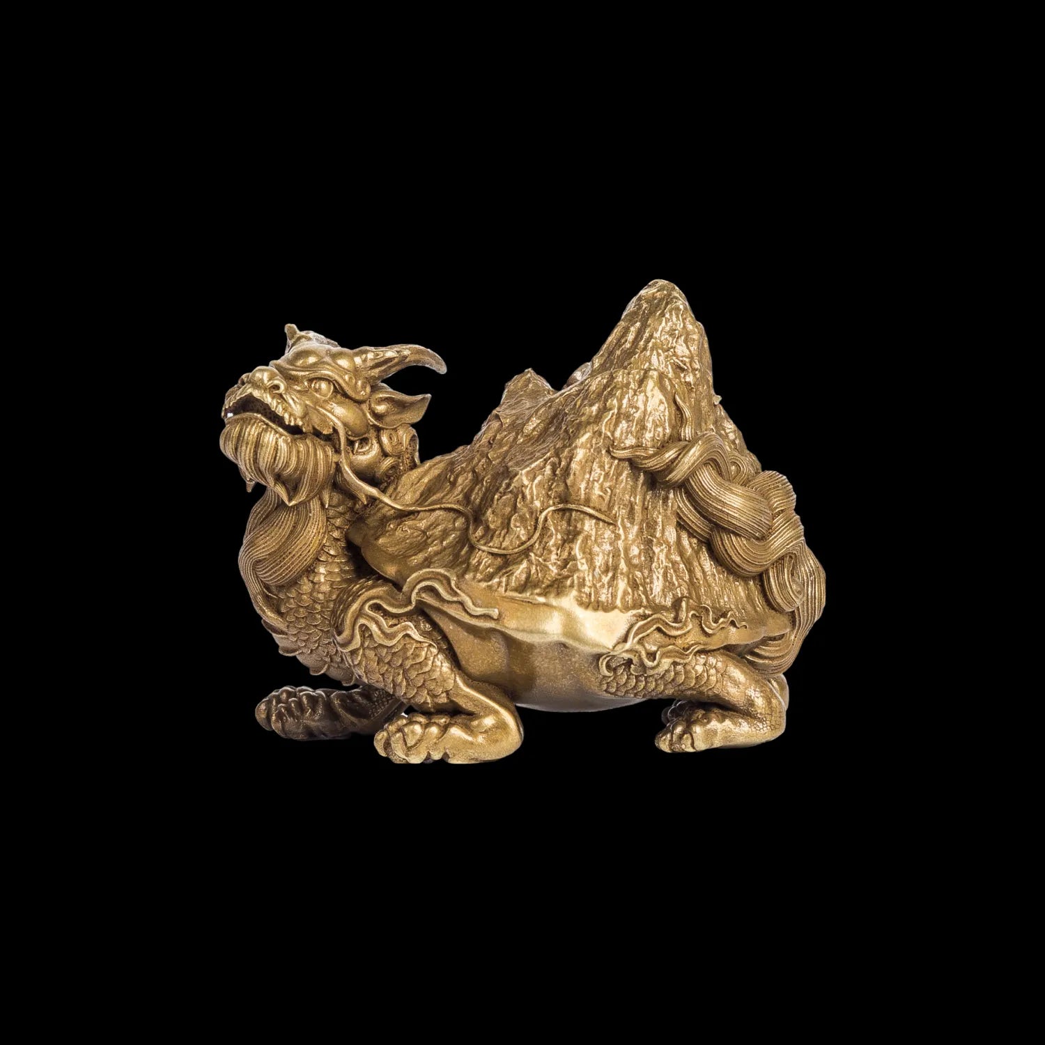 Dragon Turtle Back Mountain Ornament