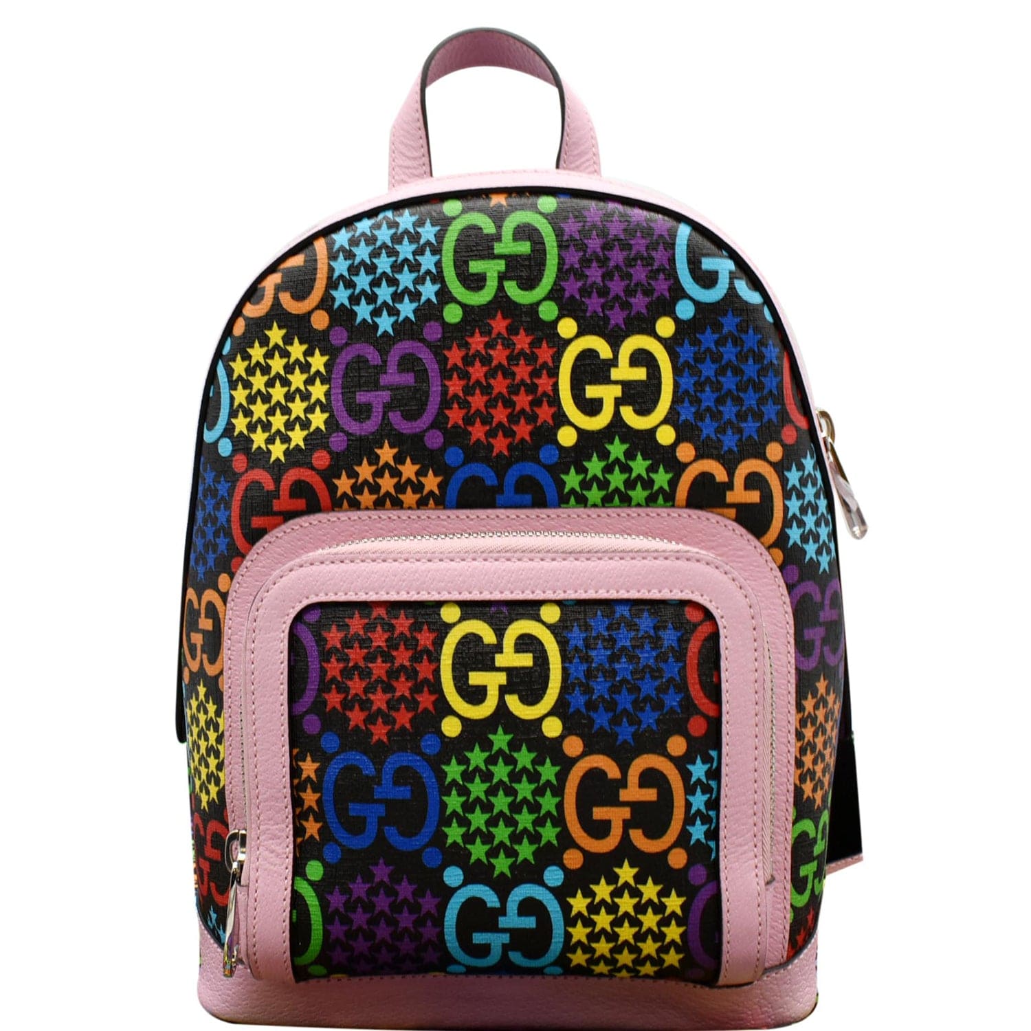 GUCCI Psychedelic GG Supreme Monogram Canvas Backpack Bag Multicolor 601296