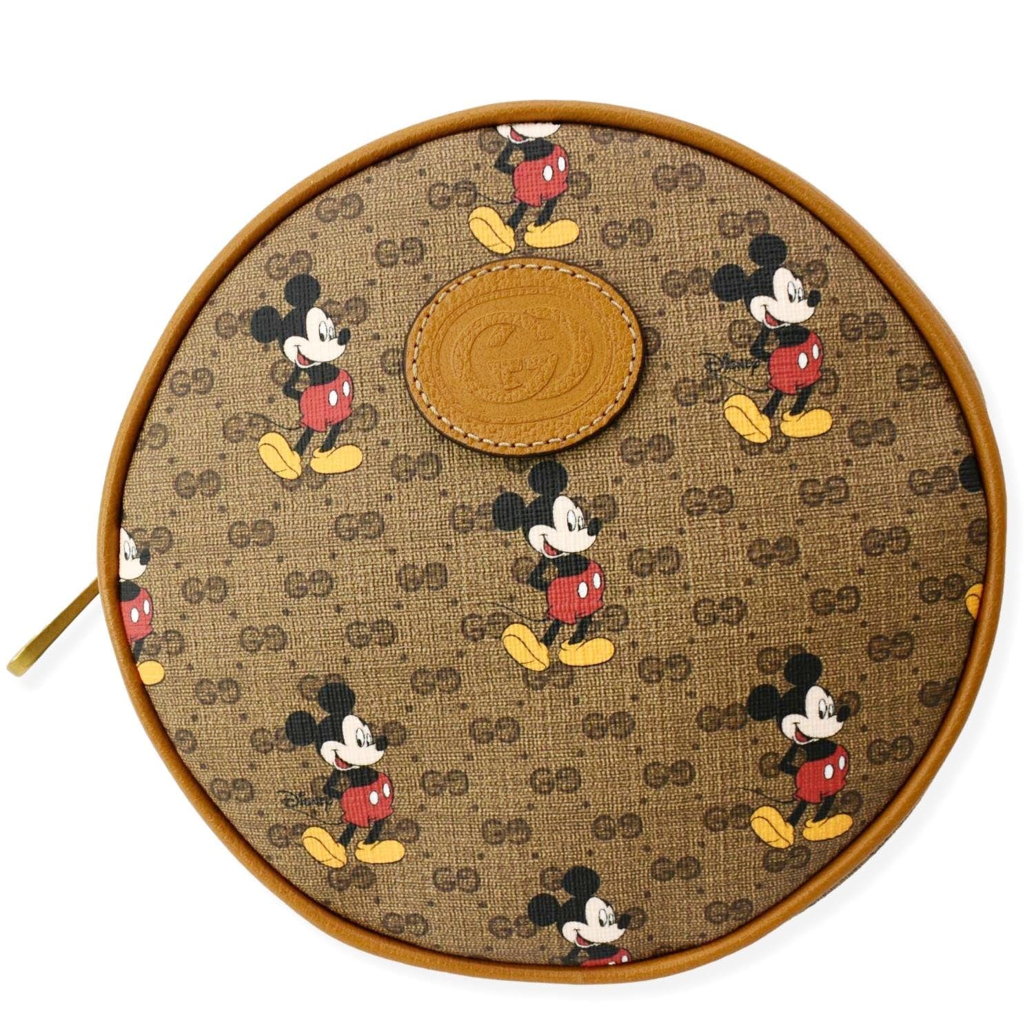 GUCCI Disney x Mini GG Supreme Round Backpack Bag Beige 603730