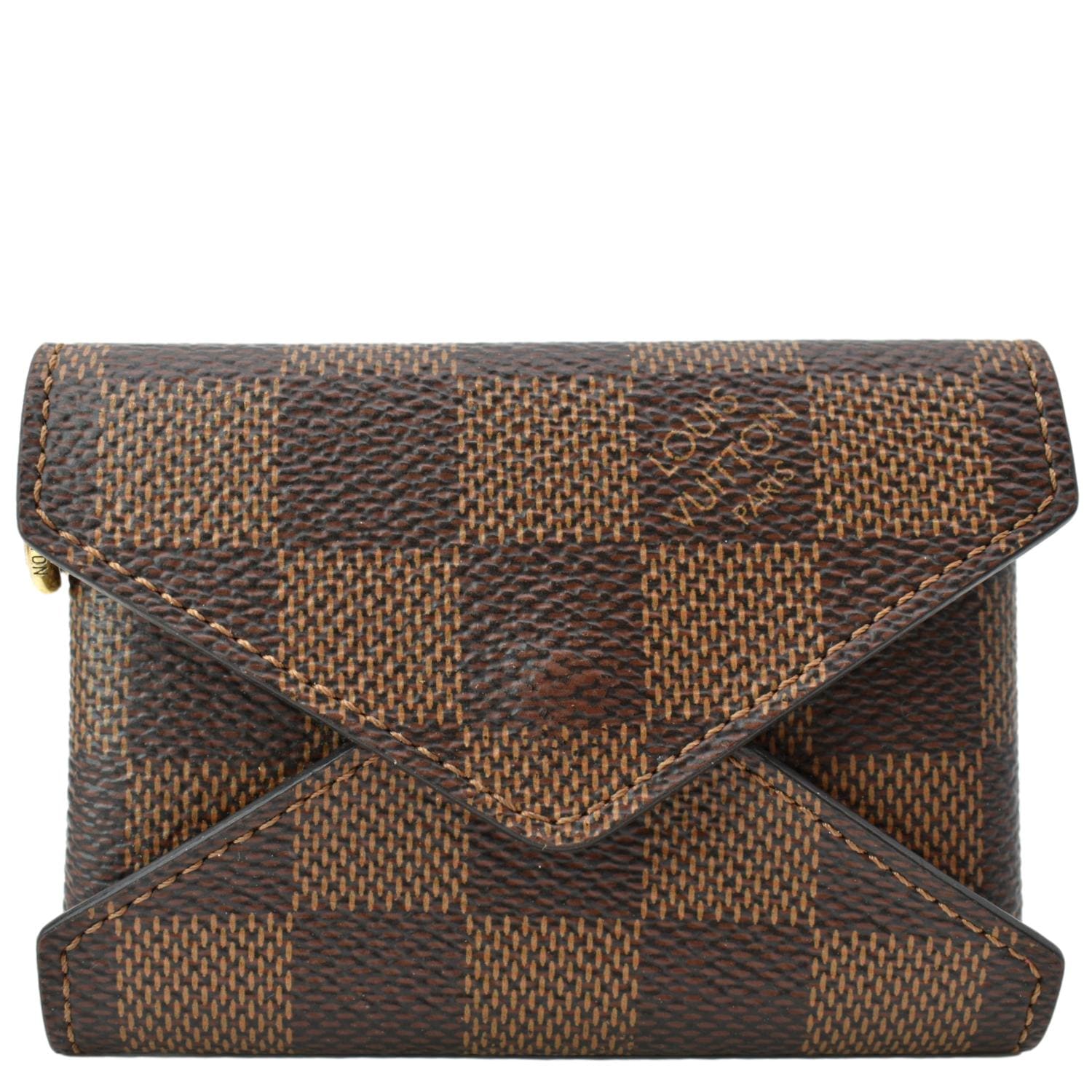 LOUIS VUITTON Kirigami Pochette Damier Ebene Clutch Brown