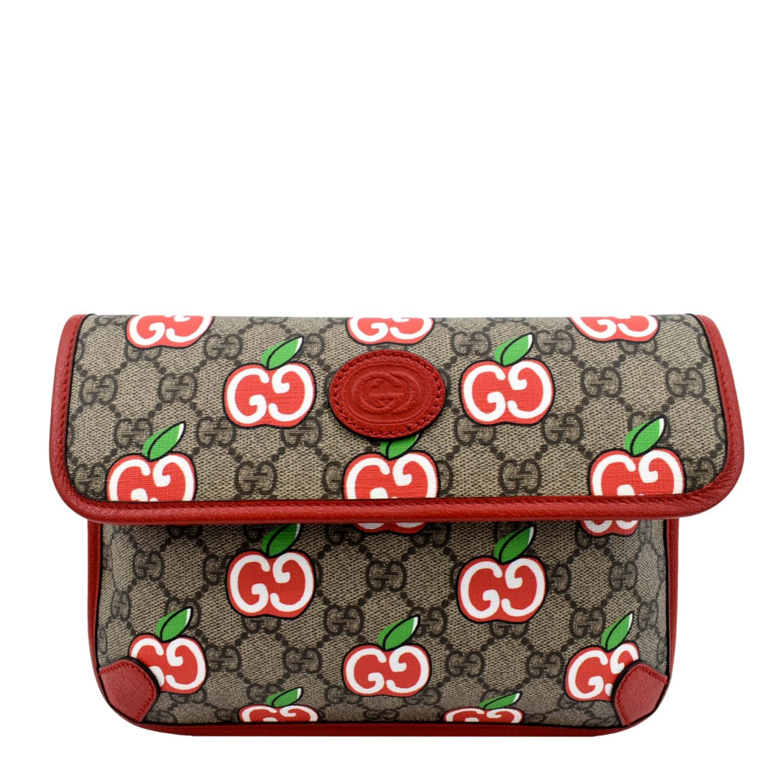 GUCCI Apple Interlocking GG Supreme Canvas Belt Bag Multicolor 625233