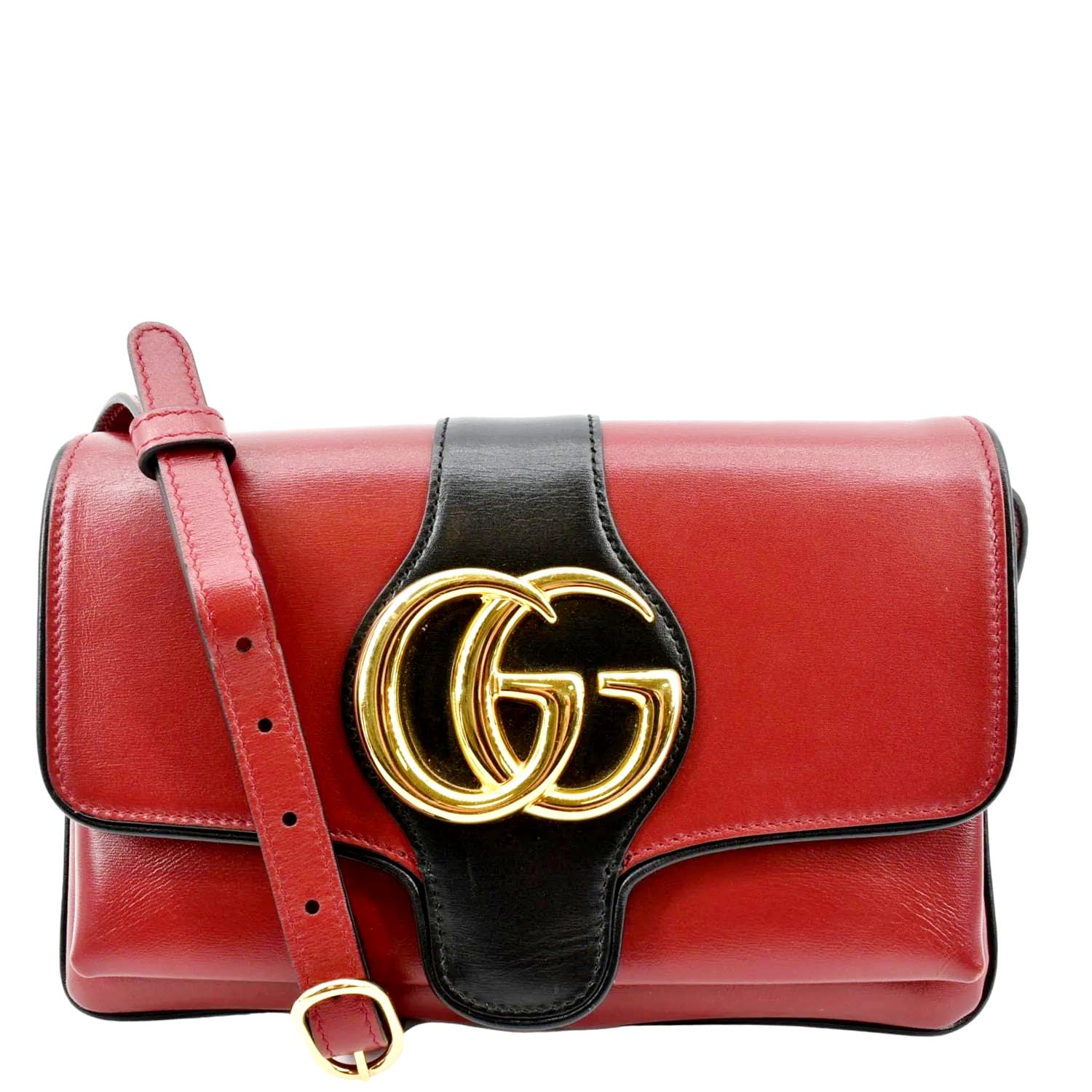 GUCCI Arli Small Leather Shoulder Bag Red 550129